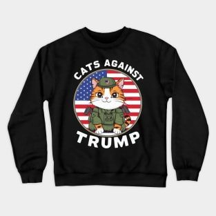 Cats against trump Crewneck Sweatshirt